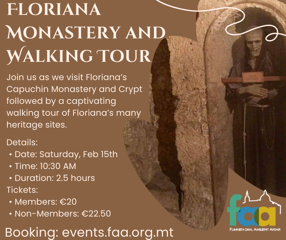 Floriana Monastery and Walking Tour